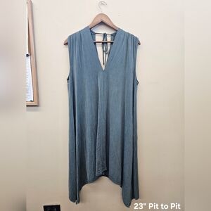 Anthropology Eri Ali Dress In Teal Oversized